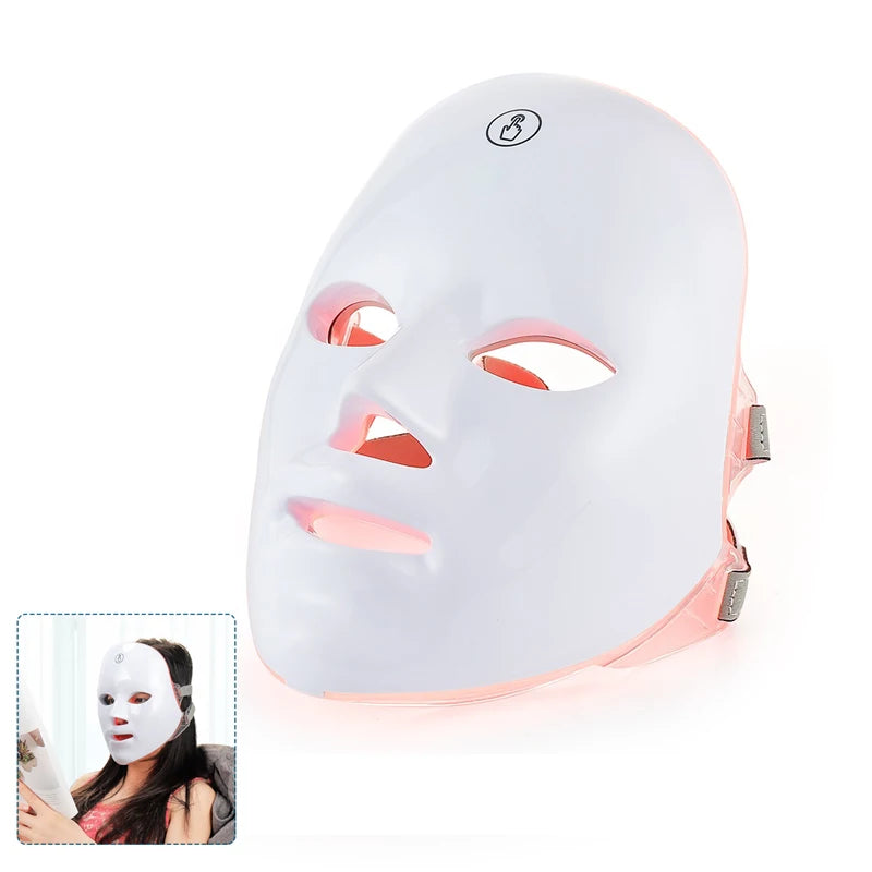 Roseora GlowMask Pro – 7 Color LED Skin Therapy Mask