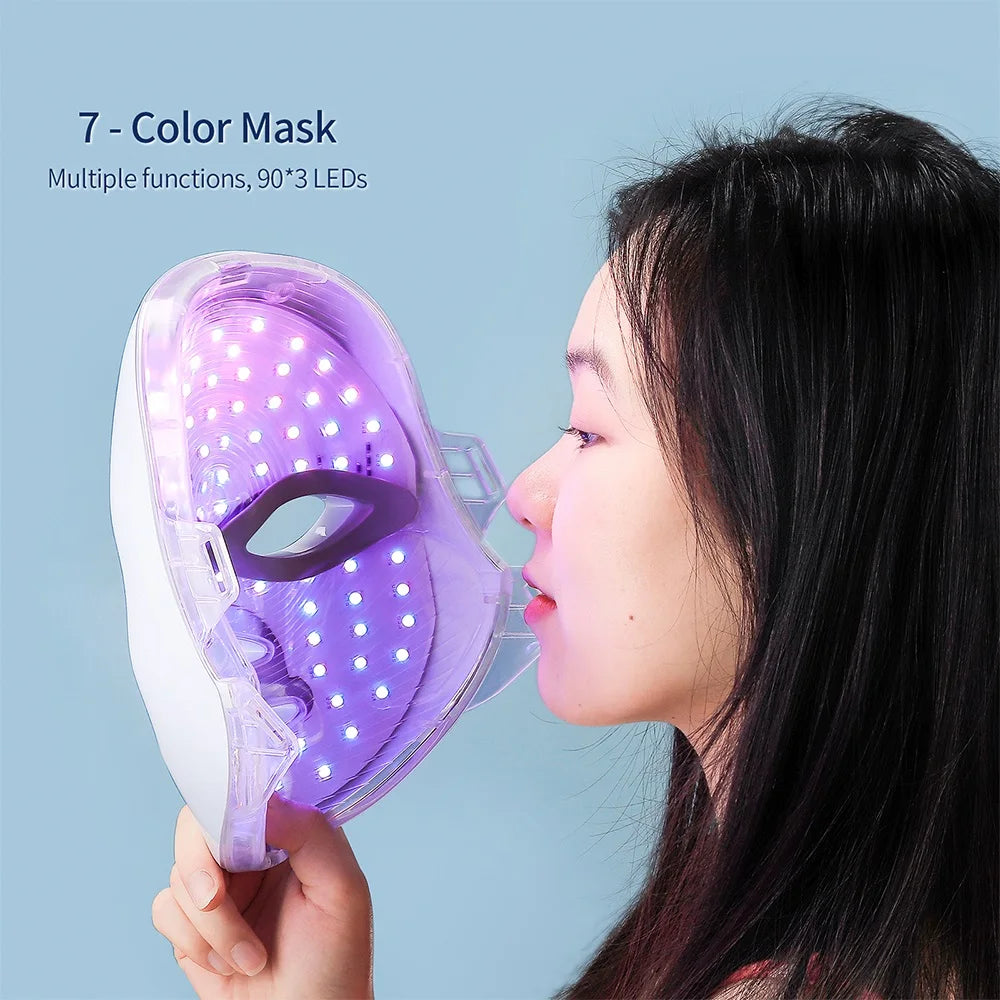 Roseora GlowMask Pro – 7 Color LED Skin Therapy Mask