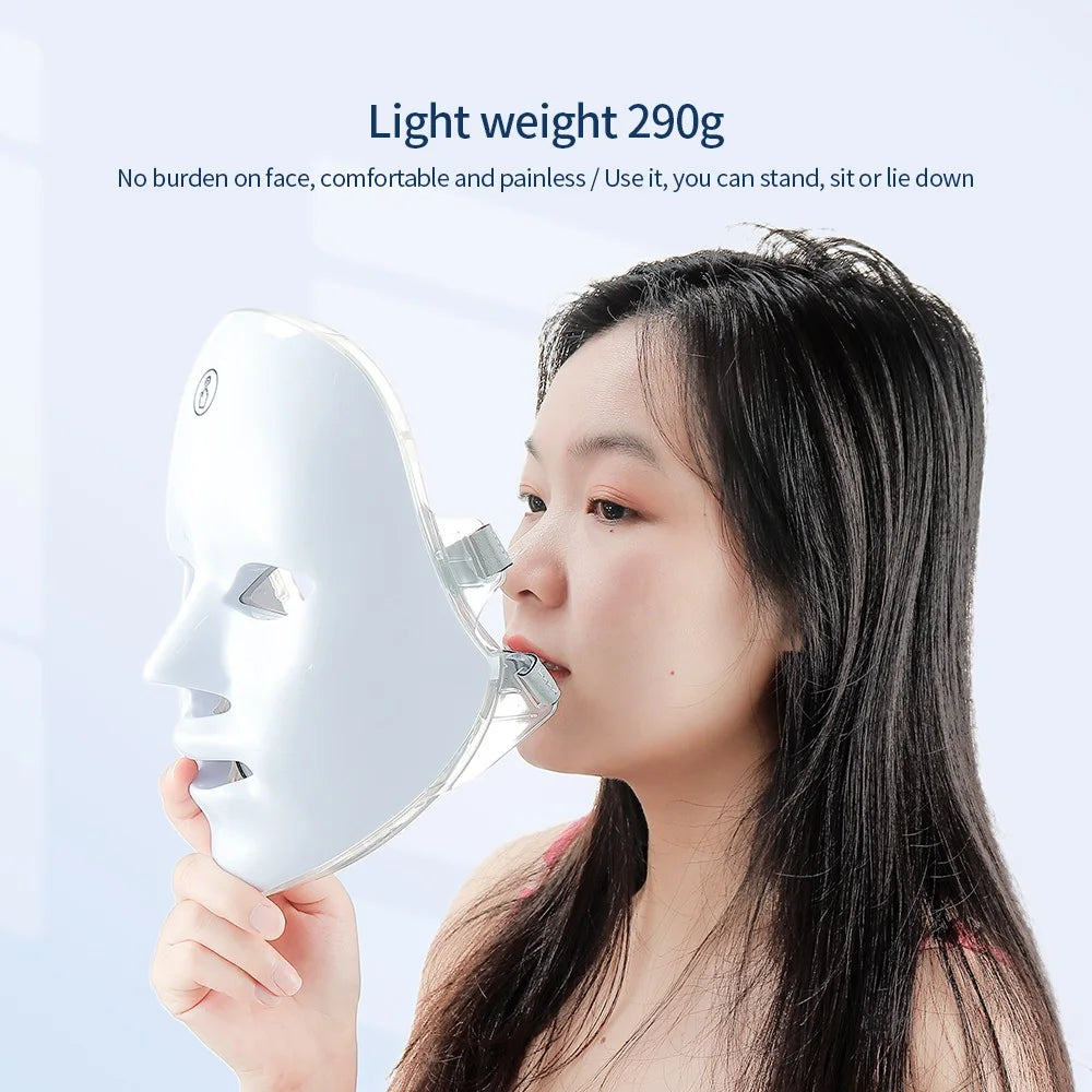 Roseora GlowMask Pro – 7 Color LED Skin Therapy Mask
